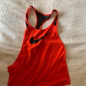 Red & black Nike workout top